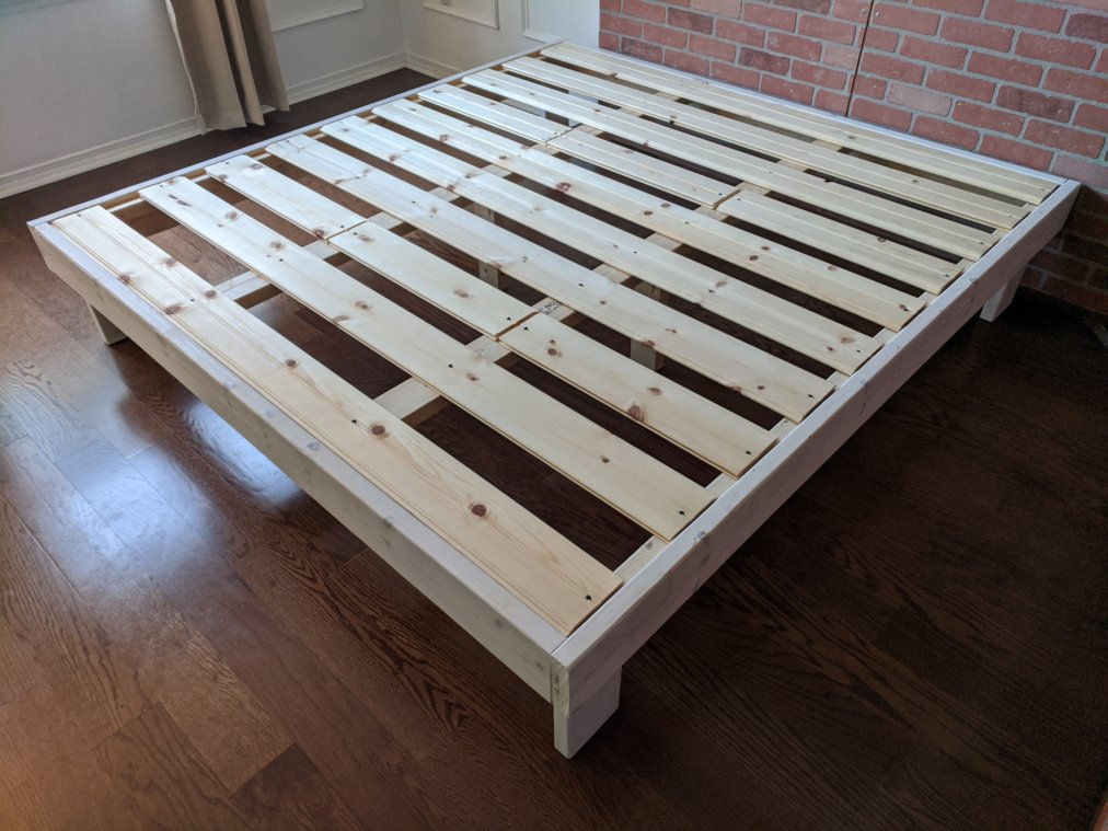 King size deals bed frame homemade